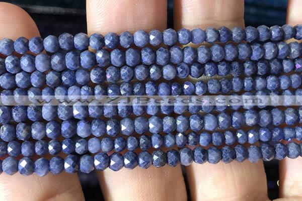 CRB2641 15.5 inches 2*3mm faceted rondelle sapphire beads