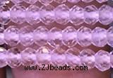 CRB2662 15.5 inches 2*3mm faceted rondelle white crystal beads