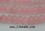 CRB2800 15.5 inches 4*6mm rondelle rose quartz beads wholesale