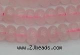 CRB2801 15.5 inches 5*8mm rondelle rose quartz beads wholesale