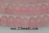 CRB2802 15.5 inches 6*10mm rondelle rose quartz beads wholesale