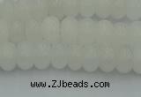 CRB2810 15.5 inches 4*6mm rondelle white jade beads wholesale