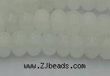 CRB2811 15.5 inches 5*8mm rondelle white jade beads wholesale