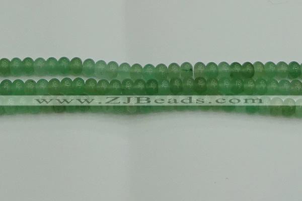 CRB2822 15.5 inches 6*10mm rondelle green aventurine beads