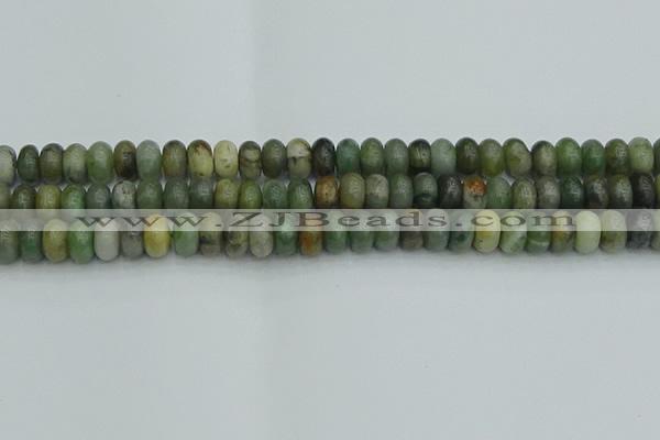 CRB2832 15.5 inches 6*10mm rondelle jade gemstone beads