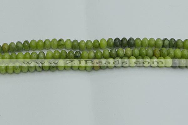 CRB2837 15.5 inches 6*10mm rondelle Chinese chrysoprase beads
