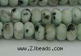 CRB2850 15.5 inches 4*6mm rondelle sesame jasper beads