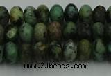 CRB2900 15.5 inches 4*6mm rondelle African turquoise beads