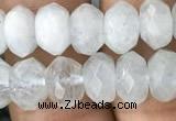 CRB3005 15.5 inches 5*8mm faceted rondelle aquamarine beads