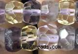 CRB3019 15.5 inches 6*8mm faceted rondelle ametrine beads