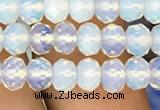 CRB3029 15.5 inches 4*6mm faceted rondelle opal beads wholesale