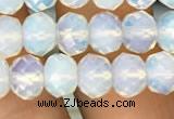 CRB3031 15.5 inches 7*10mm faceted rondelle opal beads wholesale