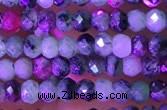 CRB3120 15.5 inches 2*3mm faceted rondelle tiny ruby zoisite beads