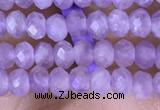 CRB3146 15.5 inches 2.5*4mm faceted rondelle tiny lavender amethyst beads