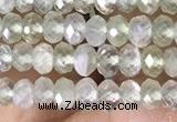 CRB3150 15.5 inches 2.5*4mm faceted rondelle tiny prehnite beads