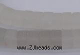 CRB316 15.5 inches 8*12mm tyre white crystal gemstone beads