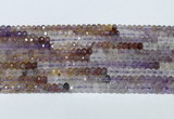 CRB3203 15.5 inches 2.5*3.5mm faceted rondelle mixed quartz beads