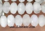 CRB3210 15.5 inches 3.5*6mm faceted rondelle white moonstone beads