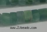 CRB322 15.5 inches 8*12mm tyre matte fluorite gemstone beads