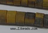 CRB326 15.5 inches 8*12mm tyre matte yellow tiger eye beads