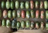 CRB4007 15.5 inches 2.5*4.5mm rondelle unakite beads wholesale