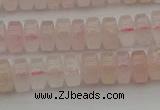 CRB401 15.5 inches 5*8mm rondelle rose quartz beads wholesale