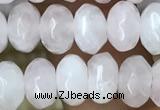 CRB4110 15.5 inches 5*8mm faceted rondelle rose quartz beads