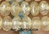 CRB4111 15.5 inches 5*8mm faceted rondelle yellow watermelon beads