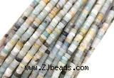 CRB4150 15 inches 2*4mm heishi colorful amazonite beads wholesale