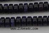 CRB420 15.5 inches 5*8mm rondelle blue goldstone beads wholesale