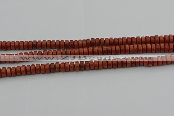 CRB421 15.5 inches 5*8mm rondelle goldstone beads wholesale