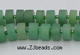 CRB473 15.5 inches 6*10mm tyre green aventurine beads wholesale