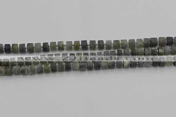 CRB482 15.5 inches 5*8mm tyre labradorite gemstone beads