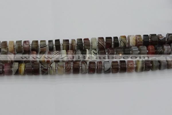 CRB495 15.5 inches 6*12mm tyre botswana agate beads wholesale