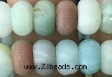 CRB5020 15.5 inches 4*6mm rondelle matte amazonite beads wholesale