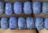 CRB5025 15.5 inches 4*6mm rondelle matte lapis lazuli beads wholesale