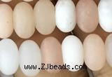 CRB5053 15.5 inches 5*8mm rondelle matte pink aventurine beads