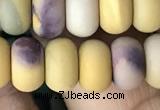 CRB5072 15.5 inches 5*8mm rondelle matte mookaite beads wholesale