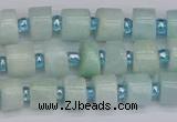 CRB530 15.5 inches 5*8mm tyre Chinese amazonite beads wholesale