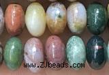 CRB5306 15.5 inches 4*6mm rondelle Indian agate beads wholesale
