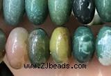 CRB5339 15.5 inches 5*8mm rondelle Indian agate beads wholesale