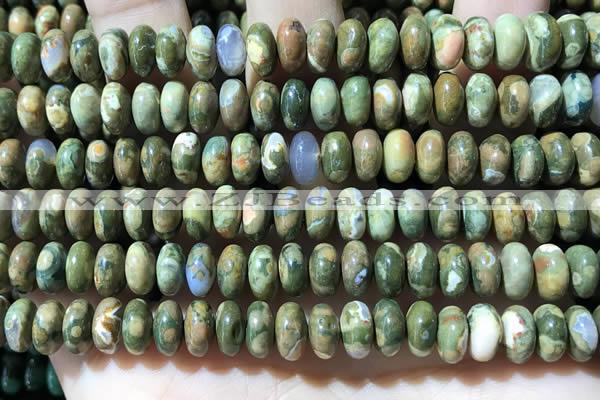 CRB5347 15.5 inches 5*8mm rondelle rhyolite beads wholesale