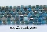 CRB5601 15.5 inches 7mm - 8mm faceted tyre apatite beads