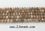 CRB5657 15.5 inches 6*10mm-7*11mm faceted rondelle moonstone beads wholesale