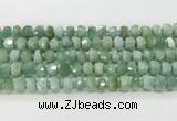 CRB5658 15.5 inches 6*10mm-7*11mm faceted rondelle jade beads wholesale