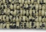 CRB5671 15 inches 3*4mm heishi dalmatian jasper beads wholesale