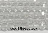 CRB5691 15 inches 4*4mm white crystal beads wholesale