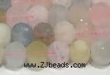 CRB5697 15 inches 6*6mm morganite beads wholesale