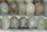 CRB5705 15 inches 5*8mm faceted rondelle AB-color amazonite beads