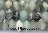 CRB5748 15 inches 2*3mm faceted emerald beads
